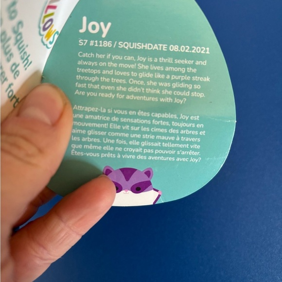 Joy the sugar glider Squishmallow Plush Toy - Picture 3 of 4